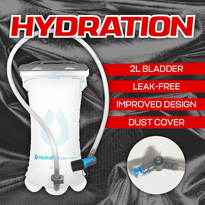 RAVERUNNER® Anti-Theft Hydration Backpack | Festival Approved Rave Backpack for Concert Goers, Leak-Free Festival Water Backpack for EDC, Rave Hydration Pack