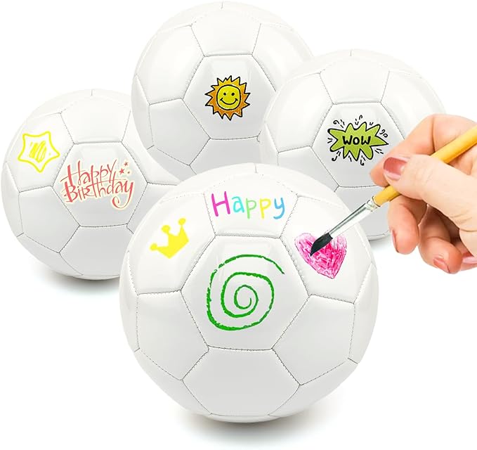 Soccer Balls Size 3 4 5 for Boys Girls Adults Training Soccer Ball for Lawn Indoor Outdoor Sports Red Blue Green Black White