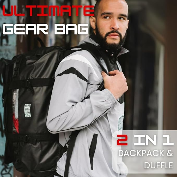 Superare Gear Bags - Gym Duffle Bag, Backpack, Tote Bag for MMA, Athletic Gym Boxing Bag - Enorme, Carico, Diario, Sporta