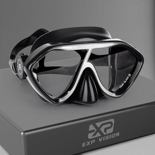 Scuba Diving Mask for Adults - Premium Anti-Fog Snorkeling Mask Comfortable & Leak-Proof Swim Goggles with Nose Cover for Scuba Diving, Snorkeling & Underwater Adventures