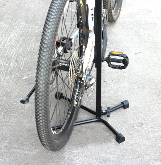 Topyond Vertical Bike Stand, Adjustable Upright Bicycle Stand Indoor, Tree Style Standing Bike Rack, Heavy Duty Bicycle Floor Parking Rack for Parking Bikes at Home, Repairing, Washing Chains