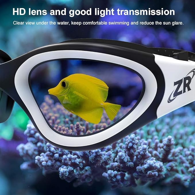 ZIONOR G1 Polarized Swimming Goggles for Unisex Adult Women Anti Fog 100% Anti UV Diving Goggles