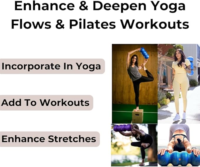 Rollga PRO - The Better Foam Roller for Physical Therapy. Deep Tissue Massage Roller for Muscle Recovery, Back Pain Relief & Flexibility. Yoga & Pilates Exercise Roller. Beginner & Athlete Approved.