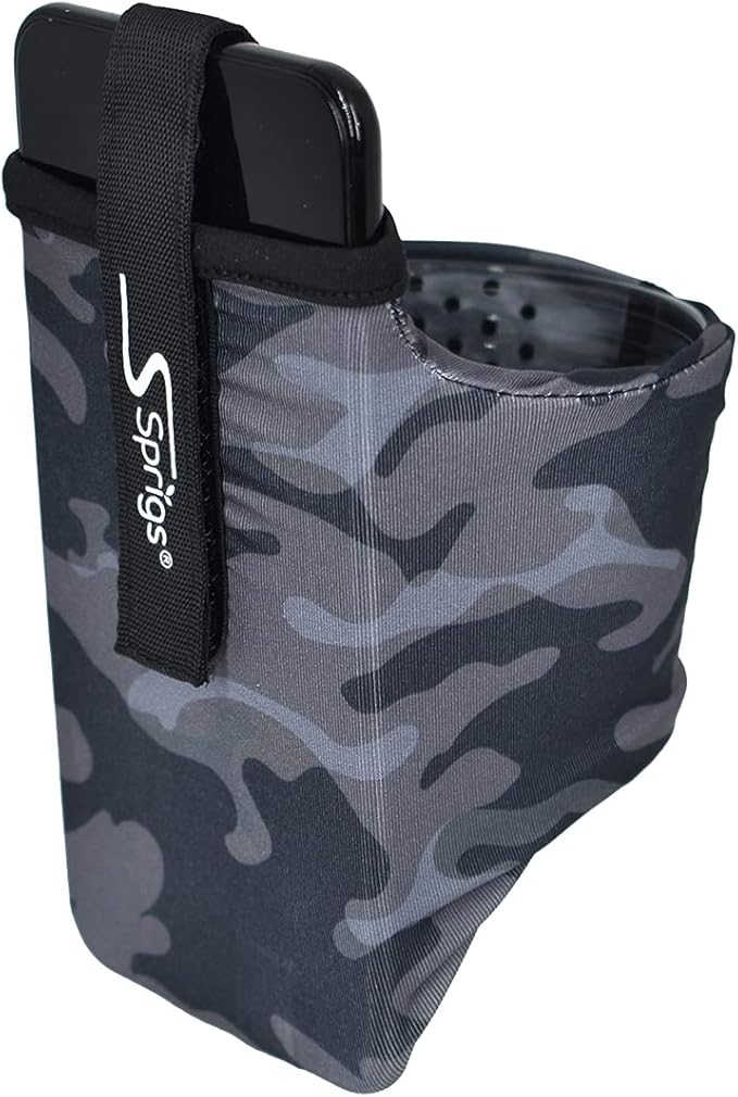 Sprigs Phone Armband Sleeve for iPhone 14, 13, 12, 11, X Galaxy Z, S22, S21, S20 Google Pixel 7, 6, 5. The Lightest & Most Comfortable Running Armband, Stretches to Fit All Phones with Case for Women & Men