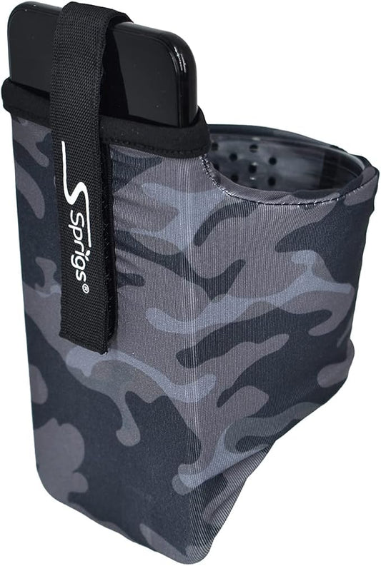 Sprigs Phone Armband Sleeve for iPhone 14, 13, 12, 11, X Galaxy Z, S22, S21, S20 Google Pixel 7, 6, 5. The Lightest & Most Comfortable Running Armband, Stretches to Fit All Phones with Case for Women & Men