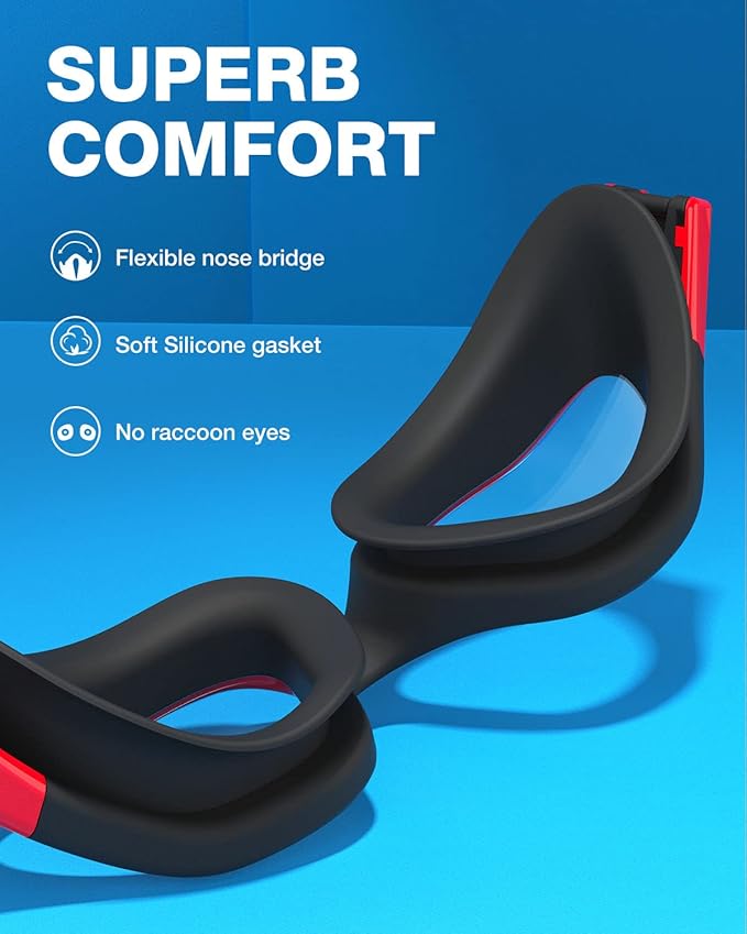 ZIONOR G1 Polarized Swimming Goggles for Unisex Adult Women Anti Fog 100% Anti UV Diving Goggles