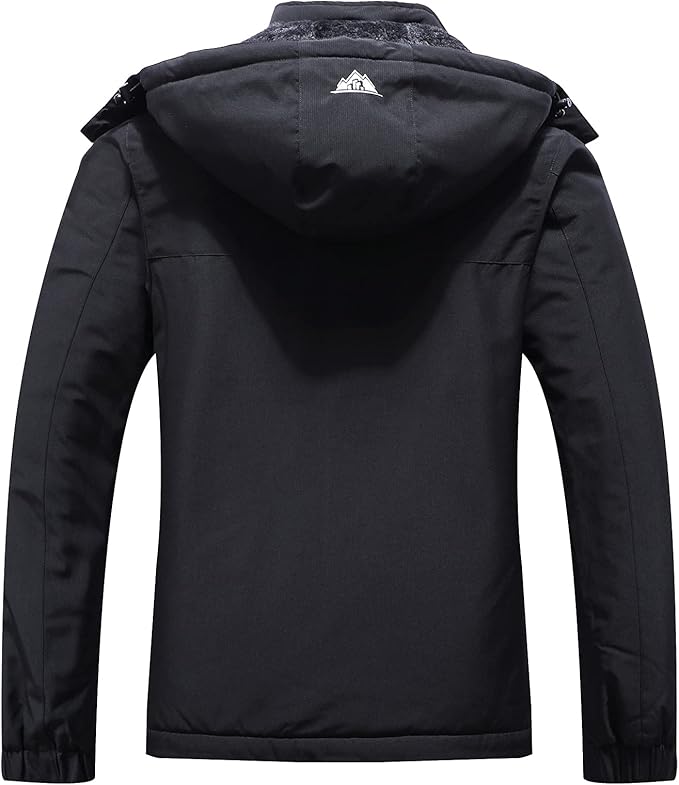 MOERDENG Women's Waterproof Ski Jacket Warm Winter Coat Outdoor Windbreaker Hiking Snowboarding Jacket