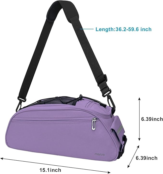 MOSISO Bike Rack Bag, Waterproof Bicycle Trunk Pannier Rear Seat Pouch Cycling Bike Carrier Backseat Storage Luggage Saddle Shoulder Bag