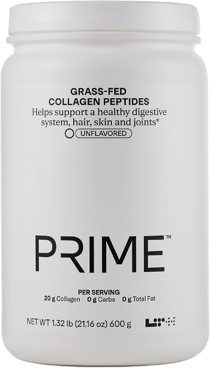LTH Prime Collagen Peptides - Trusted by Life Time Fitness Members - Collagen Powder for Digestive Health - Supports Healthy Joints, Hair & Skin - from Grass-Fed Cows - Unflavored - 30 Servings