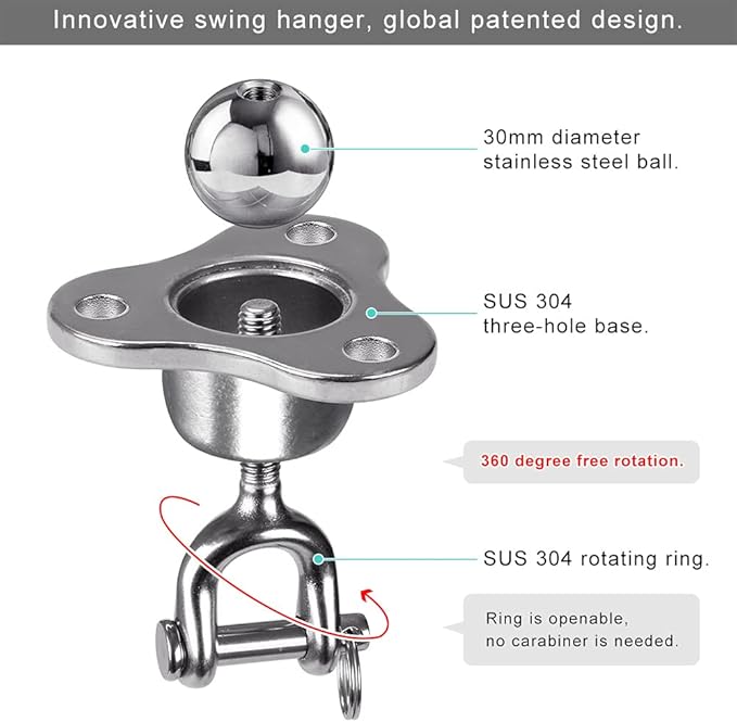 SELEWARE Boxing Punching Bag Hanger, Heavy Bag Hanger Bracket for Heavy Bag Boxing Muay Thai Training Hardware