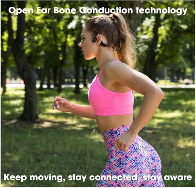 Versa Mini Open-Ear Swimming Headphones Bluetooth Bone Conduction Headphones, 32GB MP3 Player, IP68 Waterproof, Secure Fit for Workouts, Running, Swimming, Cycling, Gym, Built-in Microphone