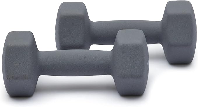 Amazon Basics Neoprene Dumbbell Hand Weights for Exercise and Muscle Toning