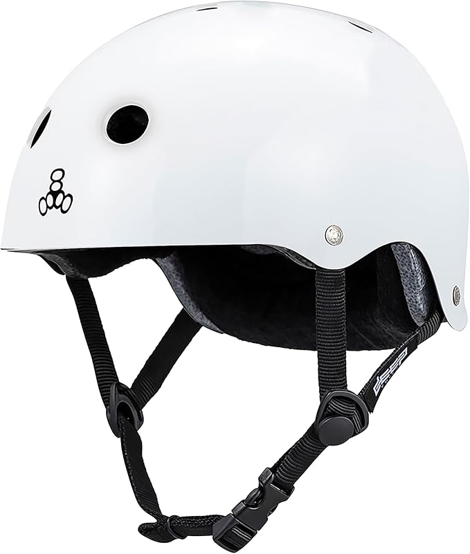 Triple Eight Deep Cover Helmet - Ideal for Skateboarding, Bicycling, BMX, and Roller Skating