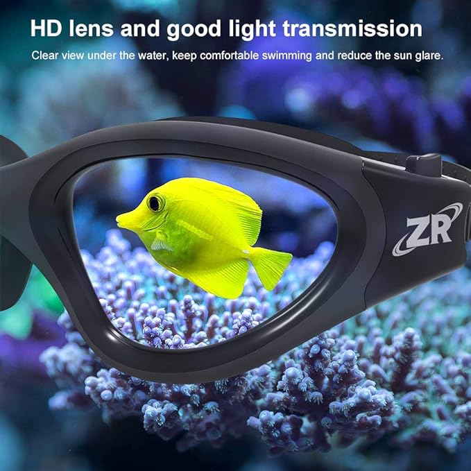 ZIONOR G1 Polarized Swimming Goggles for Unisex Adult Women Anti Fog 100% Anti UV Diving Goggles