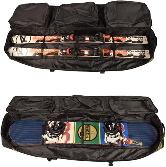 UNISTRENGH Waterproof Snowboard Bag Multi-compartment Adjustable Durable Snow Sports Equipment Backpack Bags for Air Travel