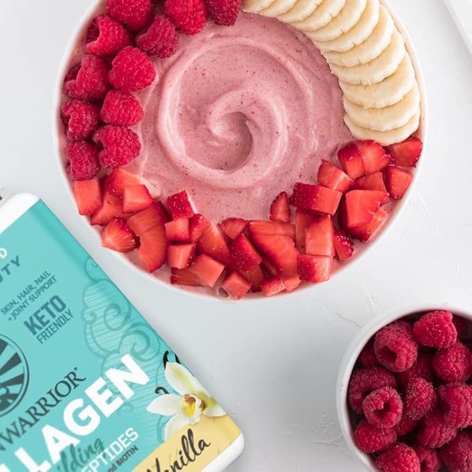 Vegan Collagen Protein Powder Plant-based | Hyaluronic Acid Minerals Biotin Soy Free Dairy Free Gluten Free NON-GMO | Vanilla 20 Servings | Collagen Building Peptides by Sunwarrior