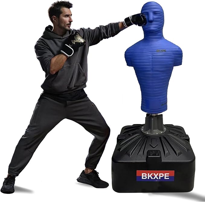 Punching Bags for Adults Silica Gel Heavy Bag Stand Bob Punching Dummy Kick Boxing Mannequin Home Gym