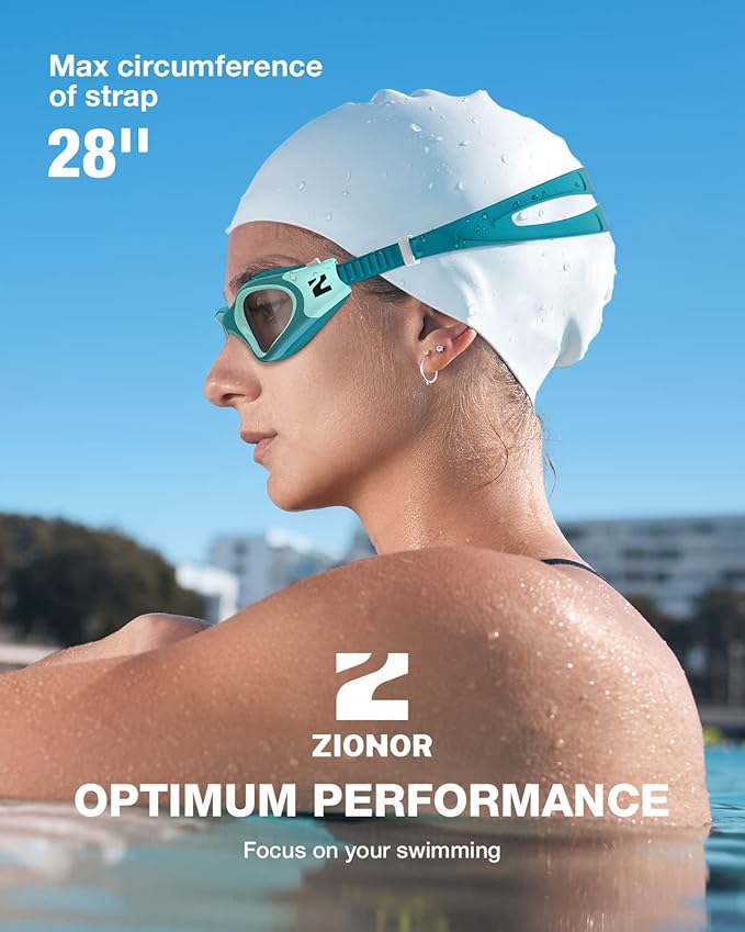 ZIONOR Swim Goggles, G1 SE Swimming Goggles Anti-fog for Adult Men Women