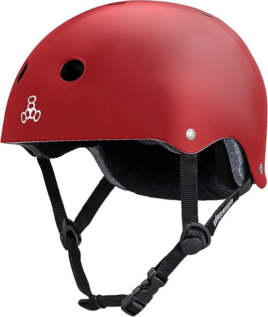 Triple Eight Deep Cover Helmet - Ideal for Skateboarding, Bicycling, BMX, and Roller Skating