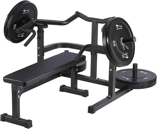Chest Press Machine, Weight Bench Press Machine, Adjustable Flat Incline Bench with Independent Converging Arms, Multifunctional Bench Press Rack for Home Gym Equipment
