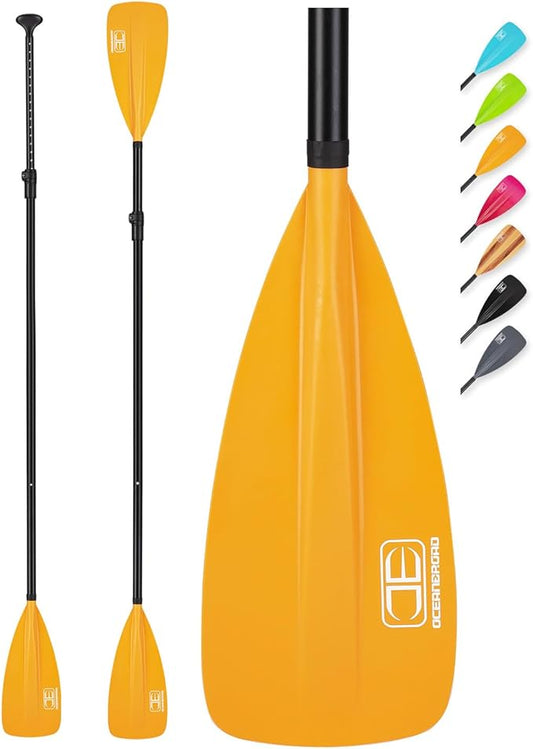 OCEANBROAD SUP Paddle - Adjustable Stand-Up Paddle for Paddleboard Kayak, Adjustable Aluminum Alloy Shaft with Reinforced Nylon Blades