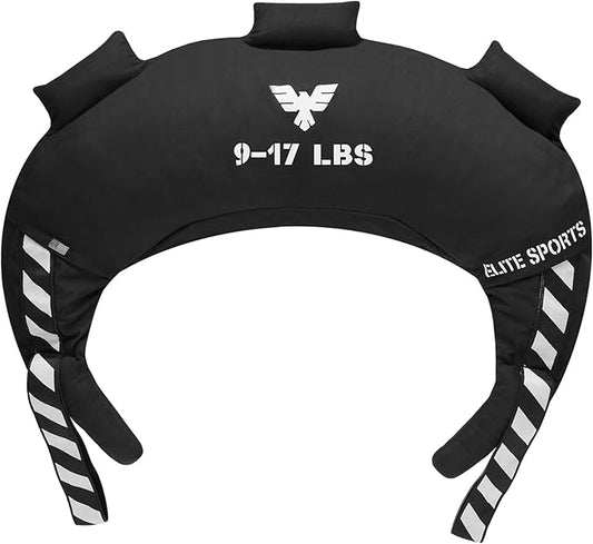 Elite Sports Bulgarian Canvas Bag, Fitness Canvas MMA Gym Cross Workout Training Sandbag 17, 25, 33, 45 lbs (UNFILLED)