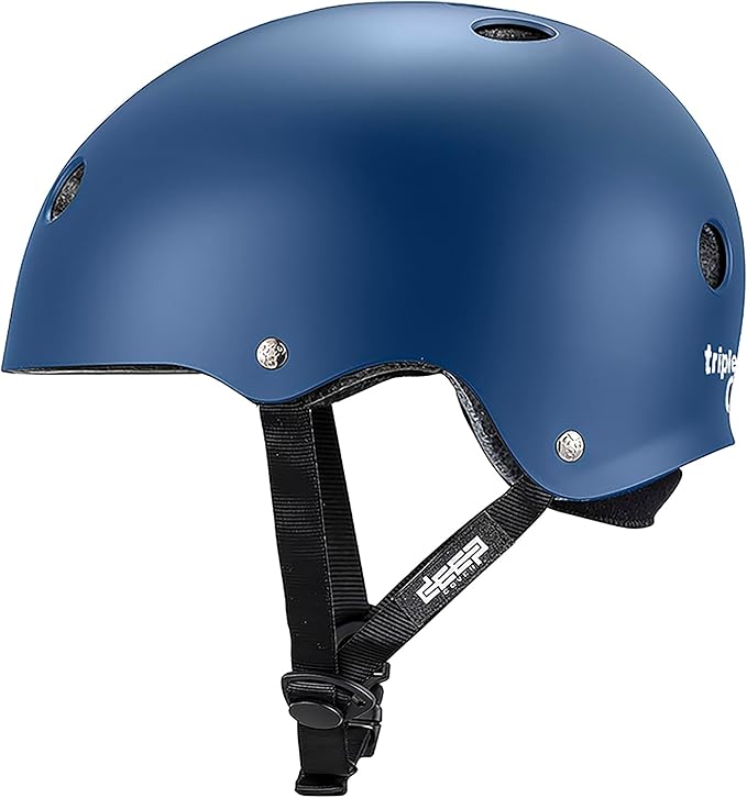 Triple Eight Deep Cover Helmet - Ideal for Skateboarding, Bicycling, BMX, and Roller Skating