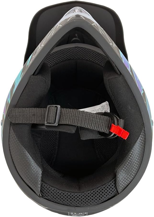 MMG Adult Motorcycle Off Road Helmet DOT - MX ATV Dirt Bike Motocross UTV - with Goggles