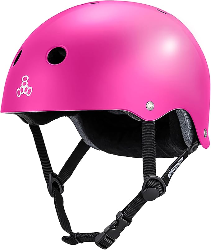 Triple Eight Deep Cover Helmet - Ideal for Skateboarding, Bicycling, BMX, and Roller Skating