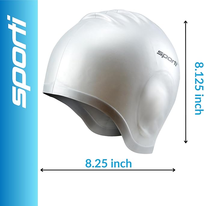 Sporti Silicone Ear Swim Cap