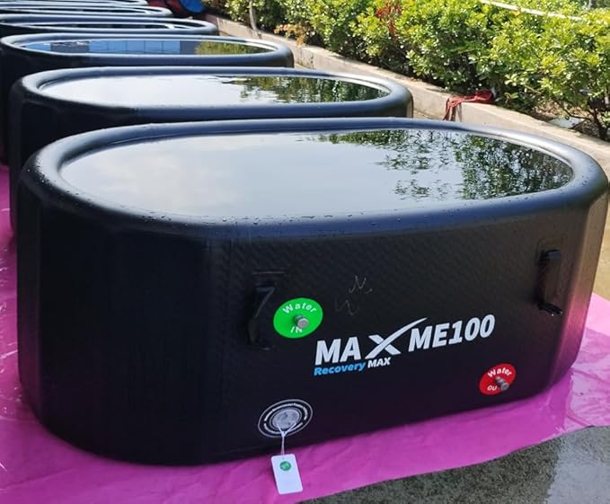 [2025 Upgraded] XL Ice Bath Plunge Tub Ice Mold With Built-in Stainless Steel (Without Lid)