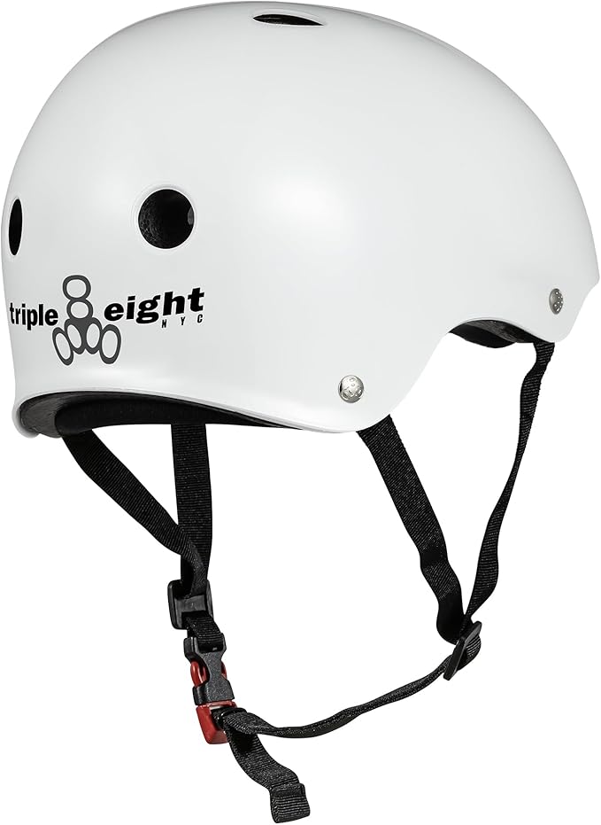 Triple Eight Certified Sweatsaver Helmet for Skateboarding, BMX, Roller Derby, Roller Skating, Inline Skating, Scooter and Bike