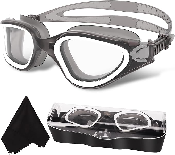WIN.MAX Polarized Swimming Goggles Swim Pool Goggles Anti Fog Anti UV No Leakage Clear Vision for Men Women Adults Teenagers