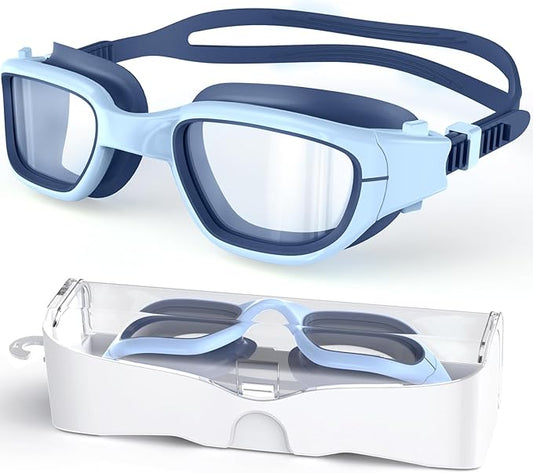 Kids Swim Goggles,Swimming Goggles for Kids 6-14, Anti-Fog UV Protection Pool Glasses for Boys Girls