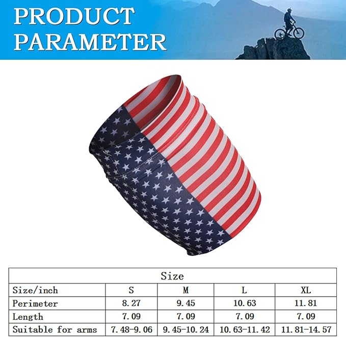 Running Phone Armband for Men Women,Universal Arm Bands for Phones Below 7.5 Inches,Waterproof Cell Phone Armband for Hiking,Running,Cycling,Climbing(Star Stripes L)