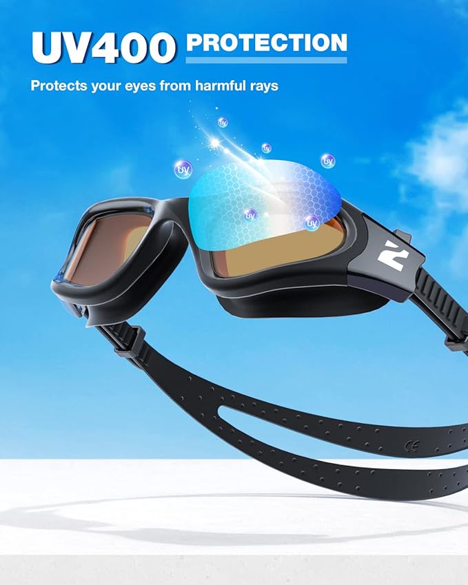 ZIONOR Swim Goggles, G1 SE Swimming Goggles Anti-fog for Adult Men Women
