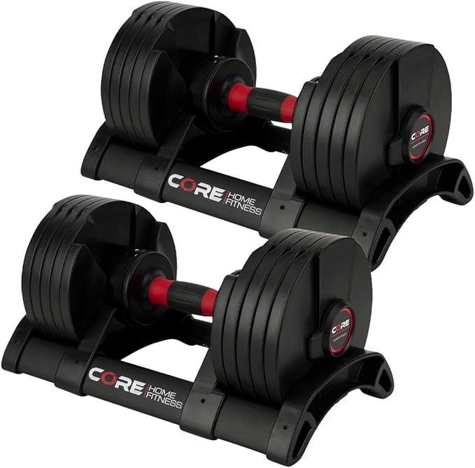 Core Fitness® Adjustable Dumbbell Weight Set by Affordable Dumbbells