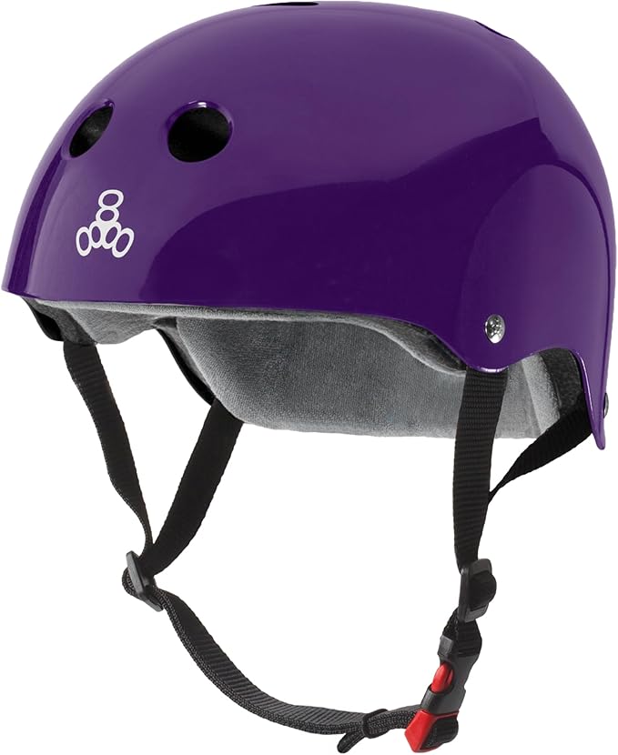 Triple Eight Certified Sweatsaver Helmet for Skateboarding, BMX, Roller Derby, Roller Skating, Inline Skating, Scooter and Bike