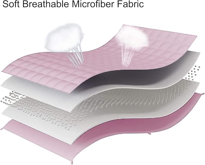 L'AGRATY Weighted Blanket - 60"x80" 17lbs Cooling Breathable Heavy Blanket Microfiber Material with Glass Beads for Adult All-Season Summer Fall Winter Soft Thick Comfort
