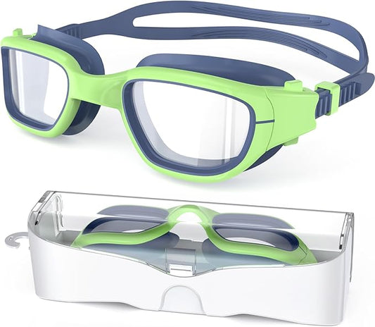 Kids Swim Goggles,Swimming Goggles for Kids 6-14, Anti-Fog UV Protection Pool Glasses for Boys Girls