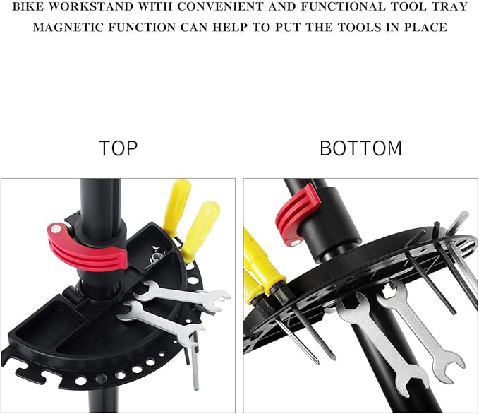 UNISKY Bike Repair Stand for Maintenance Height Adjustable Rack with Quick Release Bicycle Mechanics Maintenance Workstand