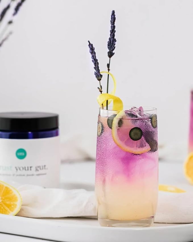 Ora Organic Prebiotic and Probiotic Powder Supplement - 20 Billion Probiotics, 7 Strains for Best Prebiotic Powder, Non-GMO, Probiotics for Women, Men & Kids - Lavender Lemonade Flavor, 30 Servings