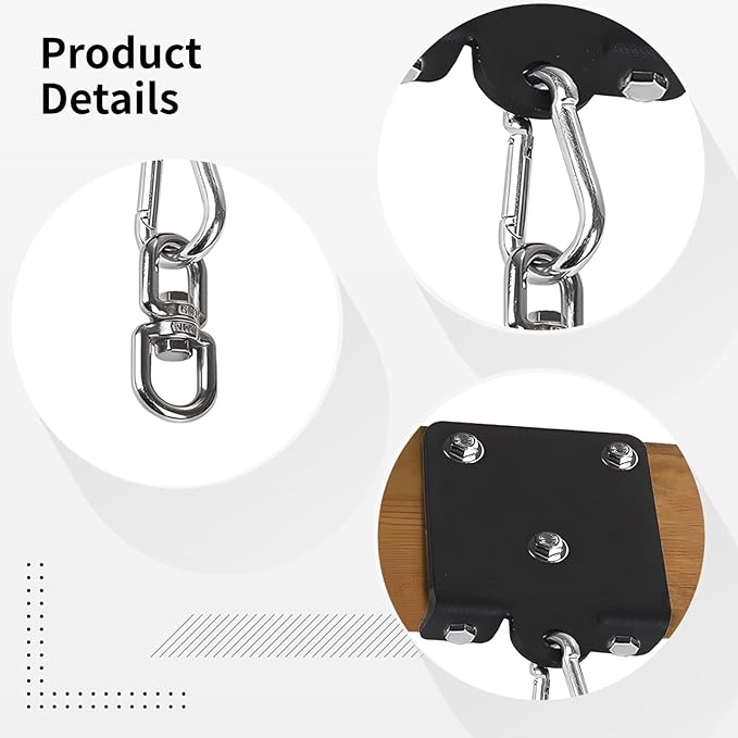 Punching Bag Hanger Ceiling Mount, Heavy Duty Boxing Bag Ceiling Mount with 360° Rotating Hook, Steel Construction, Beam Mount Hook for Home Gym Boxing Training