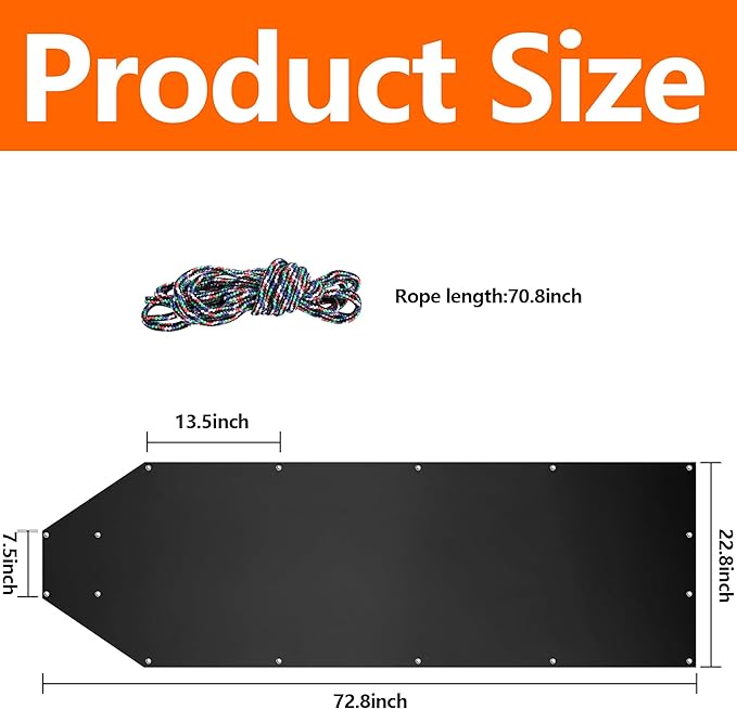 Tlswshsy 2pcs Deer Drag Sleds-Multi-Purpose Utility Sled for Hauling Ice Fishing Supplies, Fire Wood, Duck Hunting, Fishing Gear and Accessories