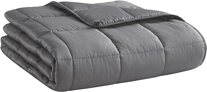 Weighted Blanket (15lbs 60"x80" Queen Size) Cooling Breathable Microfiber Material with Glass Beads Big Heavy Blanket for Adult All-Season Summer Fall Winter Soft Thick Comfort