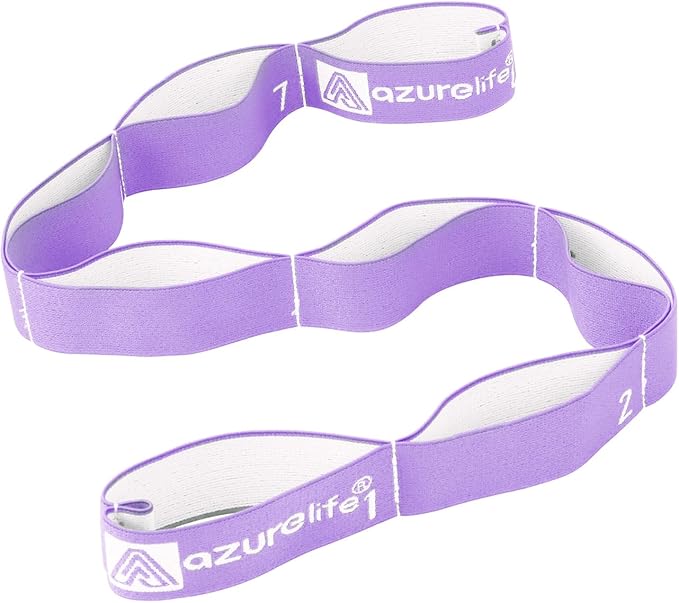 Premium Durable Stretch Straps with Loops, Stretching Strap for Physical Therapy, Multi-Loop Yoga Strap Fitness Exercise Strap for Yoga, Pilates, Dance, Flexibility&Exercise