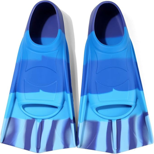 Kids Swim Fins,Short Kids Fins Youth Swimming Flippers for Lap Swimming Training for Children Girls Boys Beginners