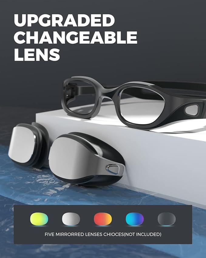 OMID Swim Goggles, P3 Anti-Fog Swimming Goggles for Men Women Anti-UV Goggles