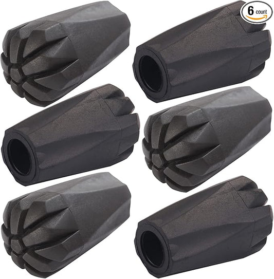 Trekking Pole Accessories Extra Thick and Wear Resisting Rubber Tips Snow Support Mud Support for Hiking Poles for All Common Trekking Poles, Hiking Sticks, Nordic Walking Poles with a Inner Diameter of 11mm/0.43"