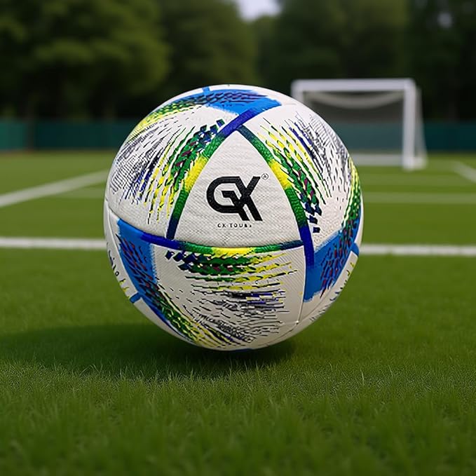 Thermo Bonded Polyurethane Soccer Ball Size 5 – Professional Grade PU Material, USA Quality Outdoor Sports, Premium Size 5 Soccer Ball for Training & Competitive Matches